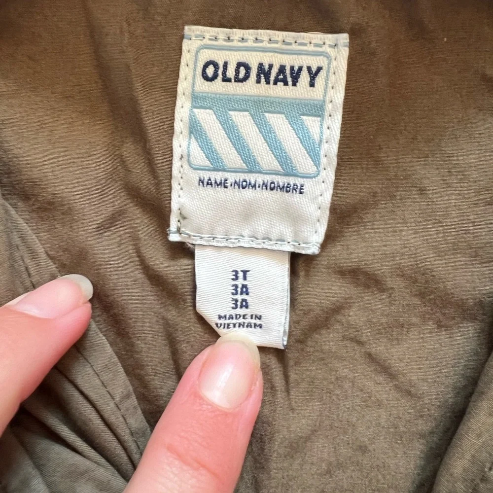 Old Navy Kids Dark Green Utility Jacket